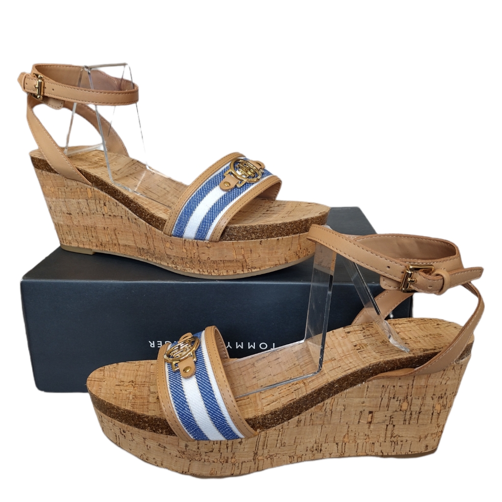 Tommy Hilfigertommy Hilfiger Hesley Open Toe Synthetic Wedge Heel